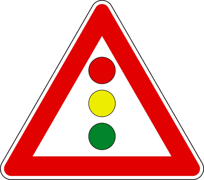 Segnale di semaforo verticale